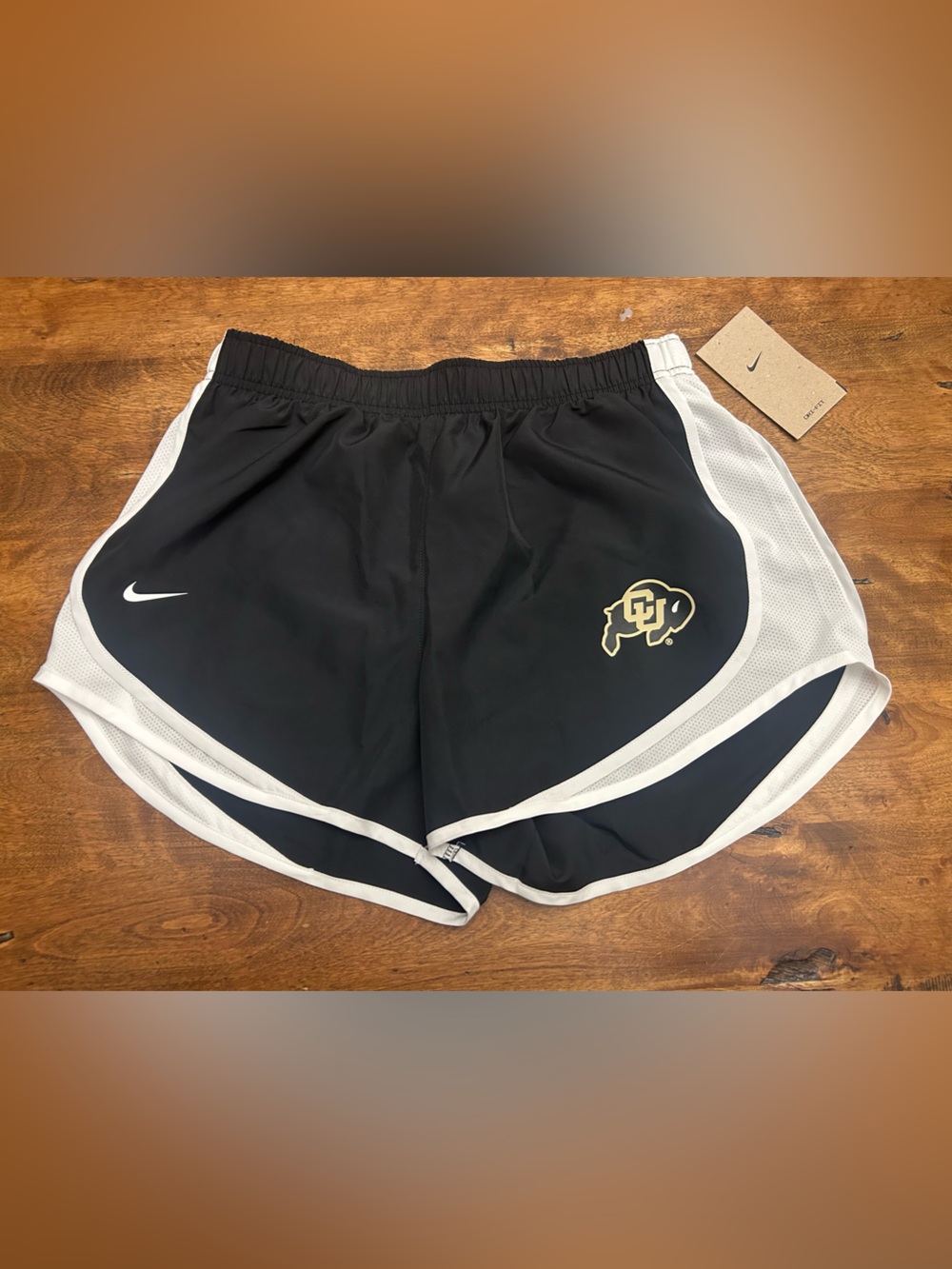 Nike Women’s Black and White CU Buffaloes Athletic Shorts